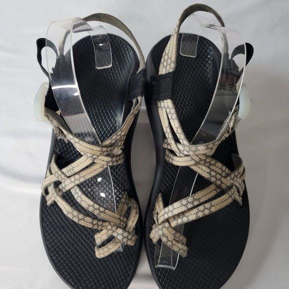 Chaco ZX/2 Yampa Sandals Sport Hiking Strappy Toe Loop Light Beam Gray Size 10 - Picture 4 of 11